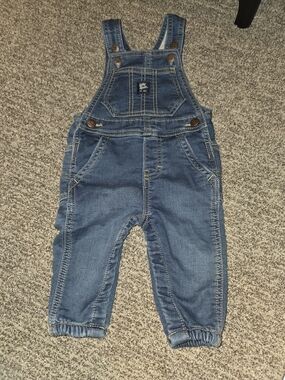 Baby Bgosh Blue Denim Overalls Size 6 Months Like New Condition